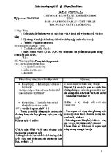 Giáo án Công nghệ 8 năm 2016 - Phạm Đức Nam